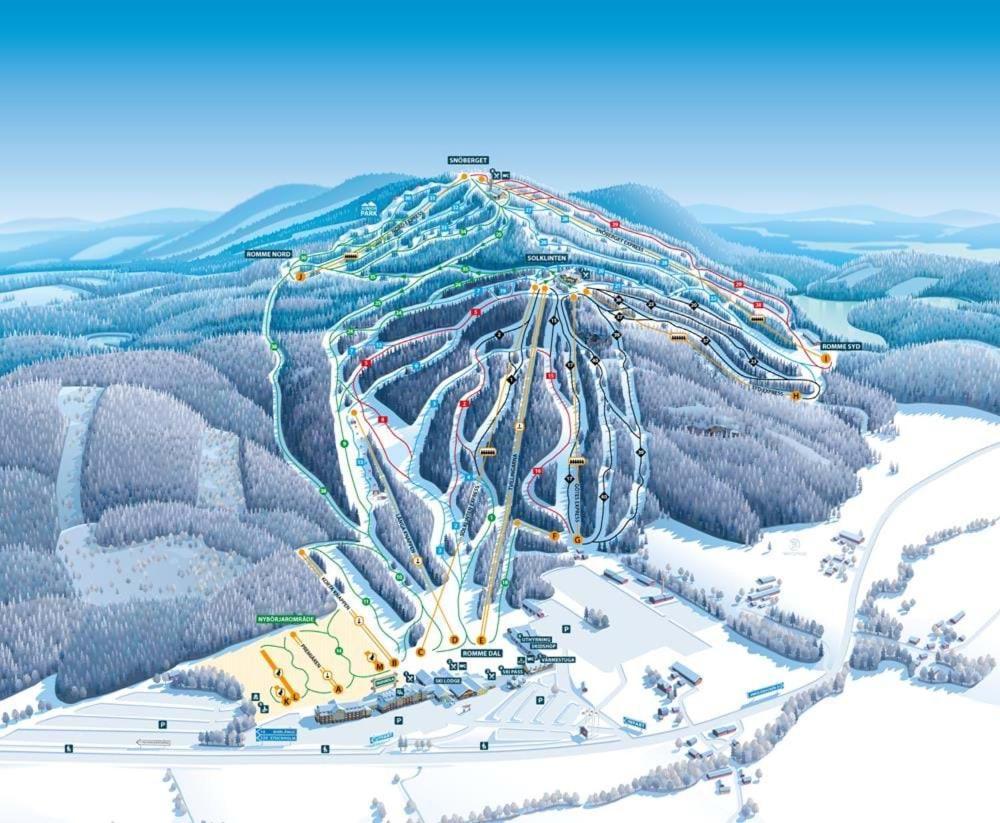 Rämsbyns fritidsby, 25 min till Romme Alpin Idkerberget Eksteriør bilde